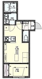 KLEIS西大宮 1階1LDKの間取り