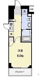 プロスペクト武蔵新城 ワンルームの間取図画像