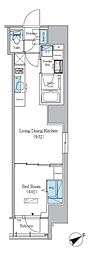 アーバネックス浅草橋Front 1LDKの間取図画像