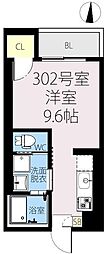 REGALEST谷塚 ワンルームの間取図画像