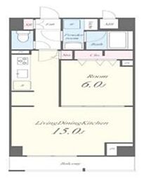 ＪＰＴ ＲＥＳＩＤＥＮＳＥ 11階1LDKの間取り