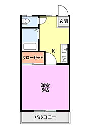 間取図画像 1K