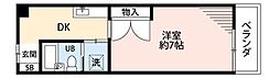 フチノコーポ 1DKの間取図画像