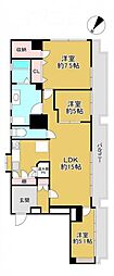 ジョイナス薬院 3LDKの間取図画像