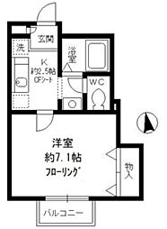デザインコート久我山 1階1Kの間取り