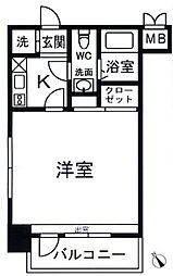 エステート・モア高宮通り 1Kの間取図画像