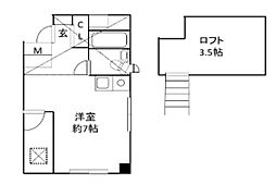 永裕ビル ワンルームの間取図画像