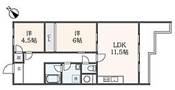 モンテフレンテ 2LDKの間取図画像