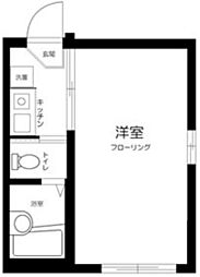 JR京浜東北・根岸線 蒲田駅 徒歩10分の賃貸アパート 1階1Kの間取り