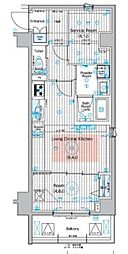 ブライズ蒲田NORTH 7階1SLDKの間取り