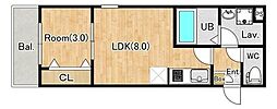 (仮称)ジーメゾン見沼大和田ノエリア 1LDKの間取図画像