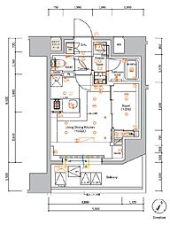 ＳＹＦＯＲＭＥ ＭＡＣＨＩＤＡ 10階1LDKの間取り