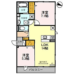 アンソレイエ　Ｂ棟 1階