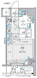 メインステージ三ノ輪3 1Kの間取図画像