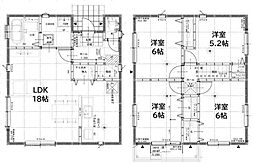 グランソフィアレイリー A号棟 4LDKの間取り