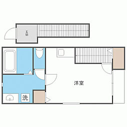 リック城南 ワンルームの間取図画像