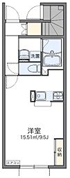 レオネクスト第3ベルプラッツ 1Kの間取図画像
