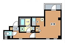 RIENROH MANSION 5階1Kの間取り