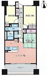 JR仙石線 仙台駅 徒歩3分の賃貸マンション 11階3LDKの間取り