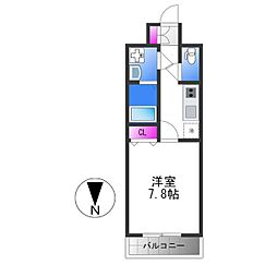 トレノーヴェ南巽 ワンルームの間取図画像