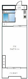 ハイタウン駒沢公園 1Kの間取図画像