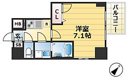 神戸高速東西線 高速神戸駅 徒歩4分の賃貸マンション 4階1Kの間取り