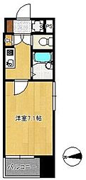 ファーネストアヴァンティ大濠 1Kの間取図画像