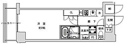 プライマル千石 1Kの間取図画像