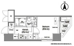 コンフォリア西蒲田 1Kの間取図画像