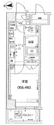 スパシエフィールドS新都心 1Kの間取図画像