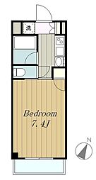 小田急江ノ島線 東林間駅 徒歩5分の賃貸マンション 1階1Kの間取り