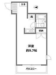 コンフォート調布 ワンルームの間取図画像
