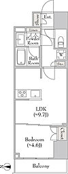 ルミーク錦糸町 1LDKの間取図画像