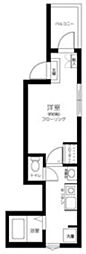 ラ・ルーチェ 2階1Kの間取り