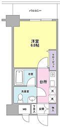 セレーノ品川 1Kの間取図画像