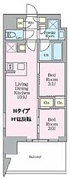 クレストコート東陽町 2LDKの間取図画像