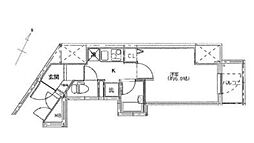 JR京浜東北・根岸線 蒲田駅 徒歩2分の賃貸マンション 2階1Kの間取り