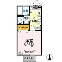 Ｊ’ｓパレス　II  ｜ 新潟県上越市春日山町２丁目3-25（賃貸アパート1K・2階・26.71㎡） その2