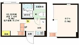 ハーモニーテラス関町北 1Kの間取図画像