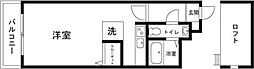 エステート長尾 ワンルームの間取図画像