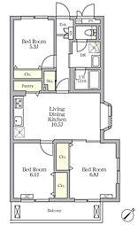 メゾンカルム中落合Ｎｏｒｔｈ 201