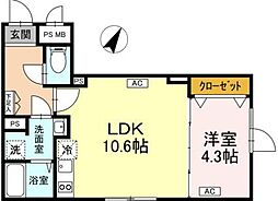 タスキスマート中野坂上2 1LDKの間取図画像