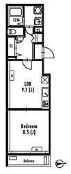 GRANPASEO文京小日向 1LDKの間取図画像