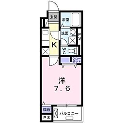 ポライトリー 1Kの間取図画像