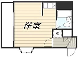 メゾン・ド・南大塚No.1 4階ワンルームの間取り