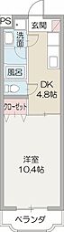 プランドール 1DKの間取図画像