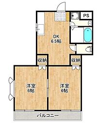 ニチボウ 2DKの間取図画像
