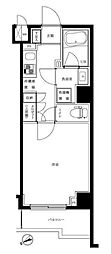ルーブル東矢口 2階1Kの間取り