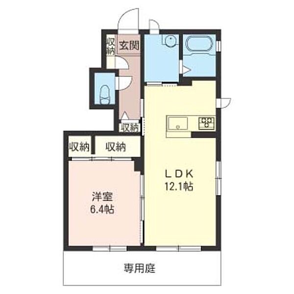 Ｃｏｃｋａｔｉｅｌ　Ｈｏｕｓｅ　I 00101｜埼玉県さいたま市北区東大成町２丁目(賃貸アパート1LDK・1階・45.82㎡)の写真 その2