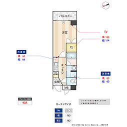 ES-Grande門前仲町 1Kの間取図画像